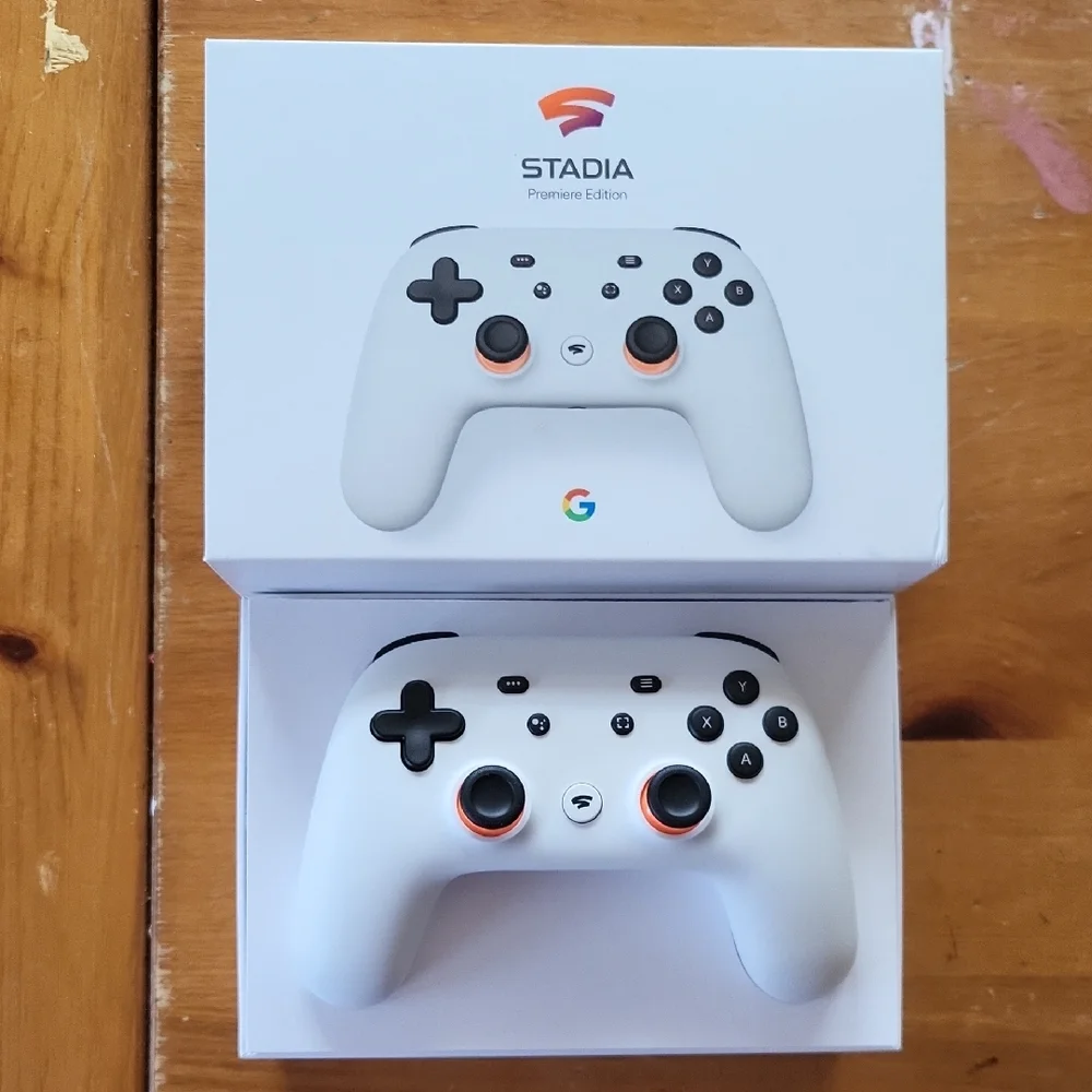 Google Stadia Premiere Edition White Controller